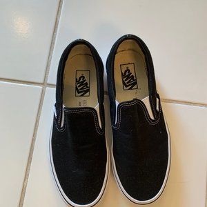 Black Vans Slip Ons